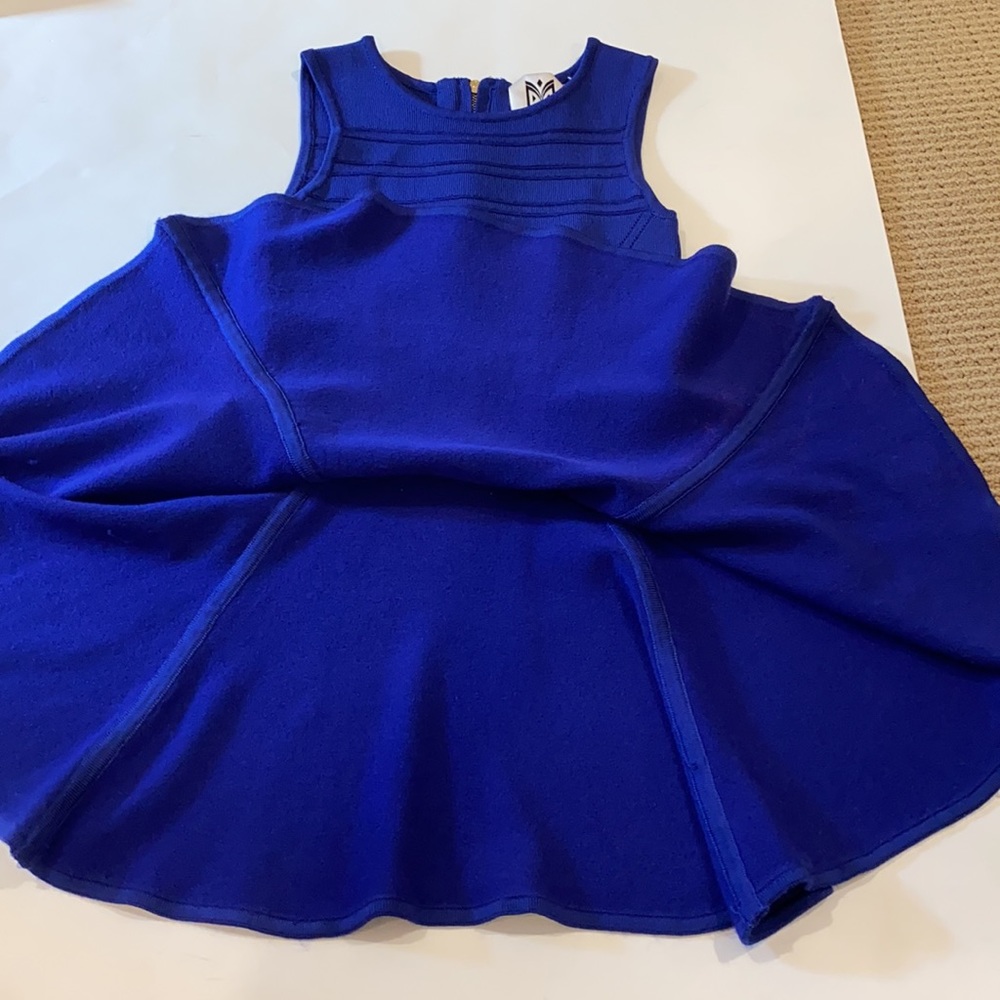MILLY ADORABLE KIDS DRESS IN KNIT ELECTRIC BLUE NO LONGER MADE - Picture 11 of 13